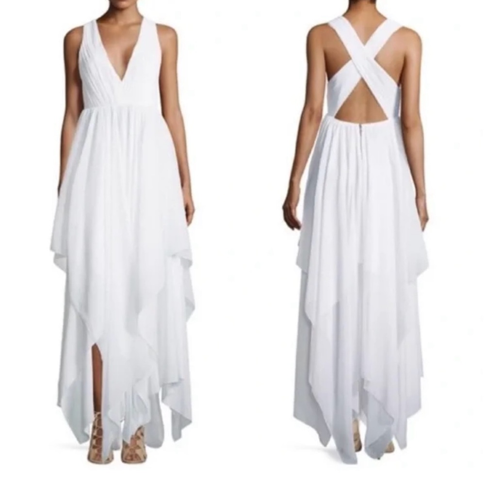 Mya Gathered Handkerchief Dress